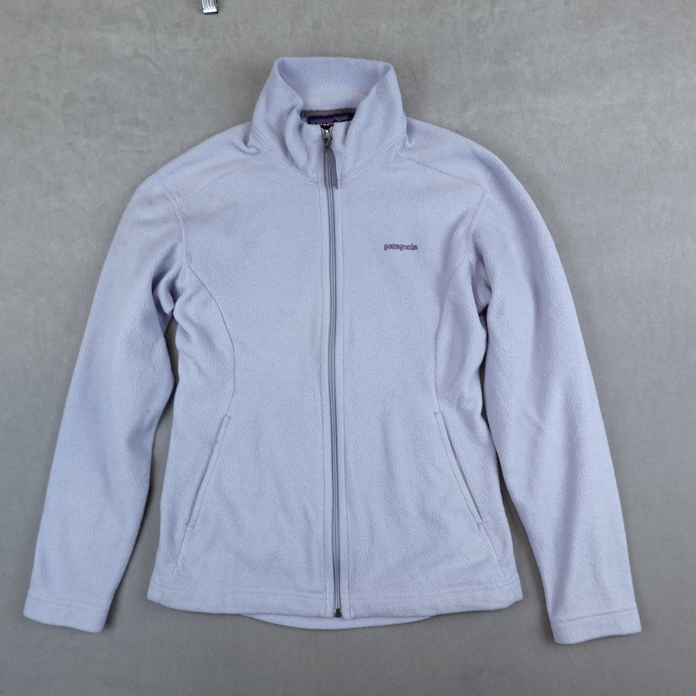 VTG Patagonia Synchilla Fleece Jacket Womens Size XS Blue Full Zip Made In USA
